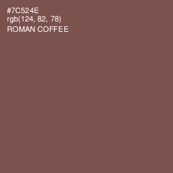 #7C524E - Roman Coffee Color Image